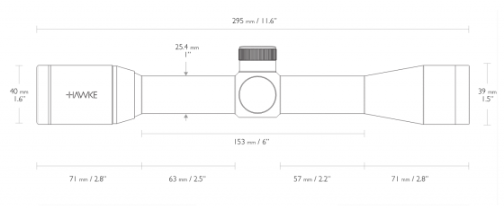 Оптический прицел Hawke Vantage 4x32 Mil-Dot (14101)