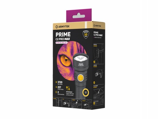 Фонарь Armytek Prime C2 Pro Max Magnet USB, 3720 lm свет тёплый