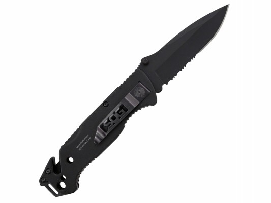 Нож складной SOG Escape Black, сталь 7Cr17MoV, рукоять алюминий, блистер